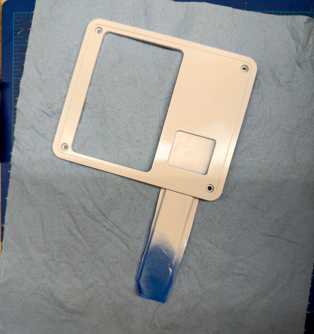 Painted aluminum faceplate