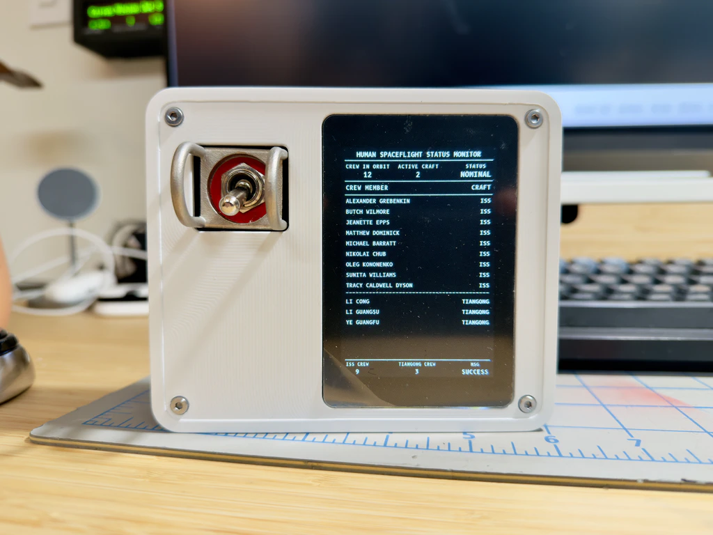 Toggle switch in the down position