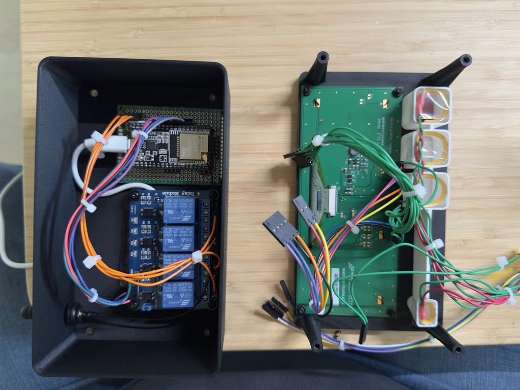 All the pieces inside