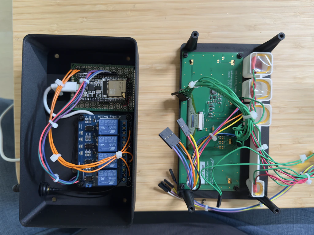 All the pieces inside