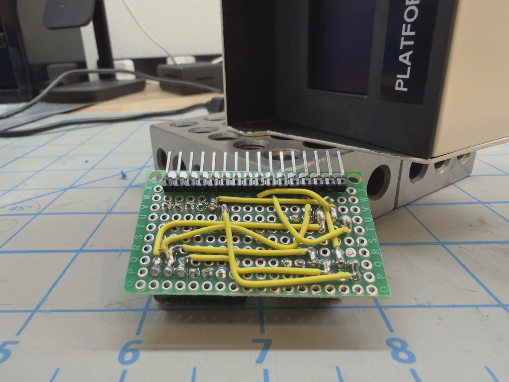 perf board back side