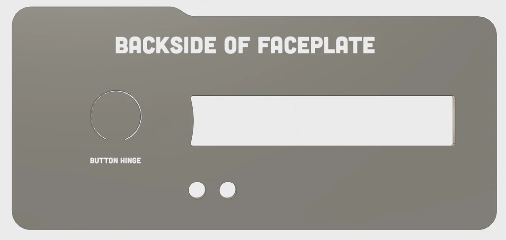 Image showing the small button hinge from plastic