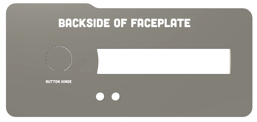 Image showing the small button hinge from plastic