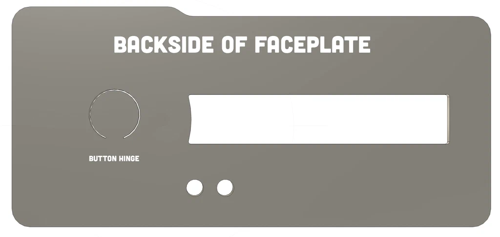 Image showing the small button hinge from plastic
